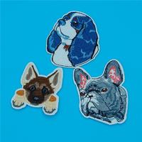 New Design Dog Iron On Heat Poppy Embroidery Patch HGE007