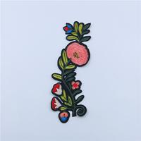 Custom Shoe Patch Flower Embroidery Designs For Ladies Shoes HGE011